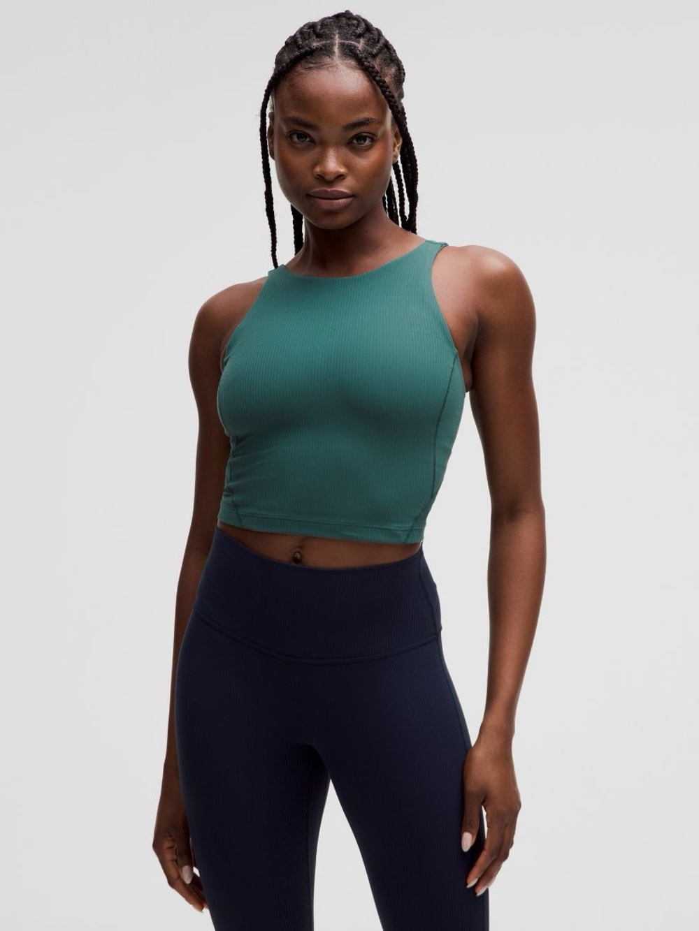 Lululemon Align Ribbed High-Neck Tank Top green